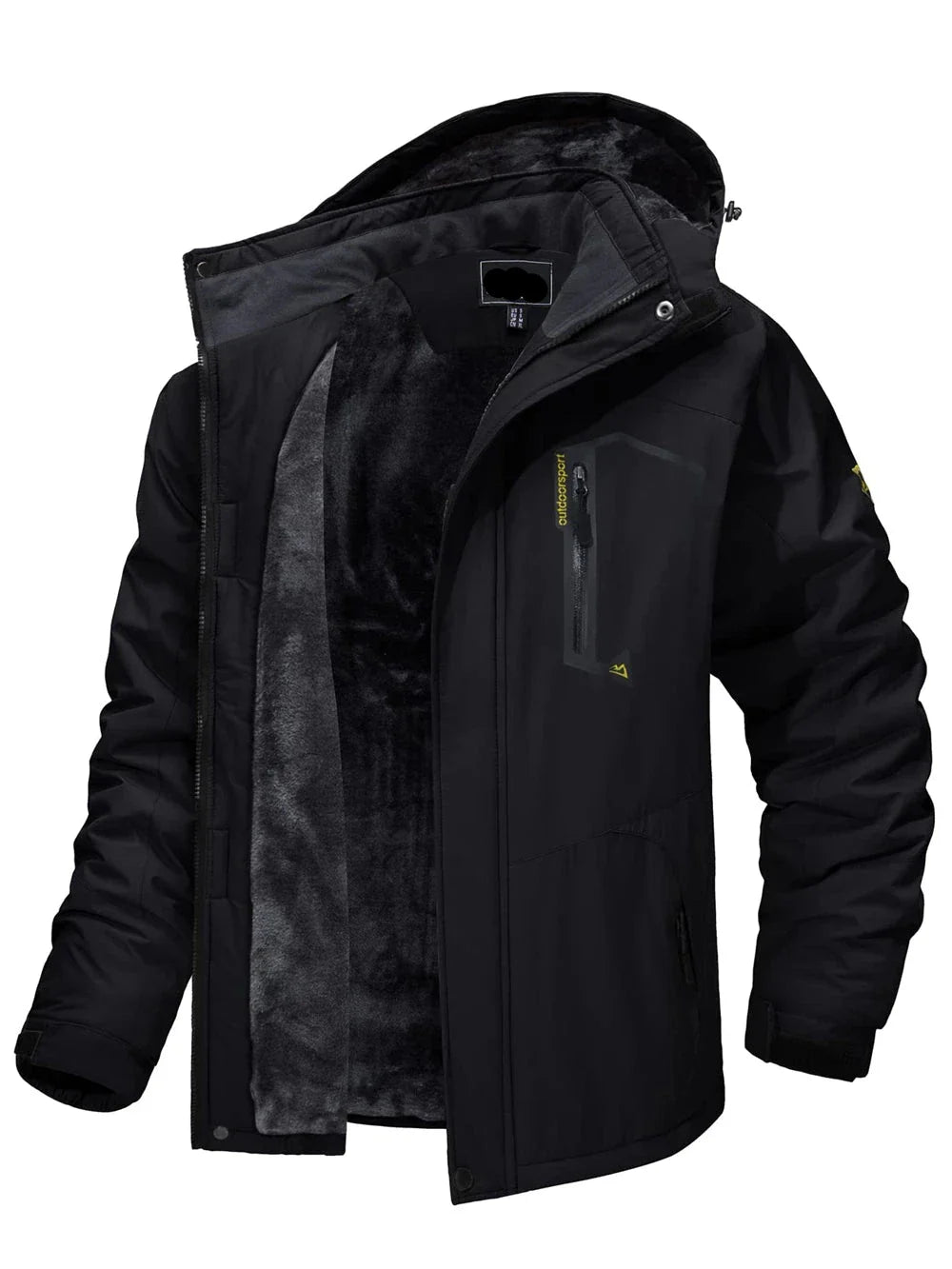 AlpenWind | Herren Fleece Bergjacke | Warm und Strapazierfähig
