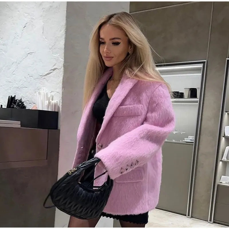 Lillymoda | Jordyn - warmer Plüsch-Wintermantel