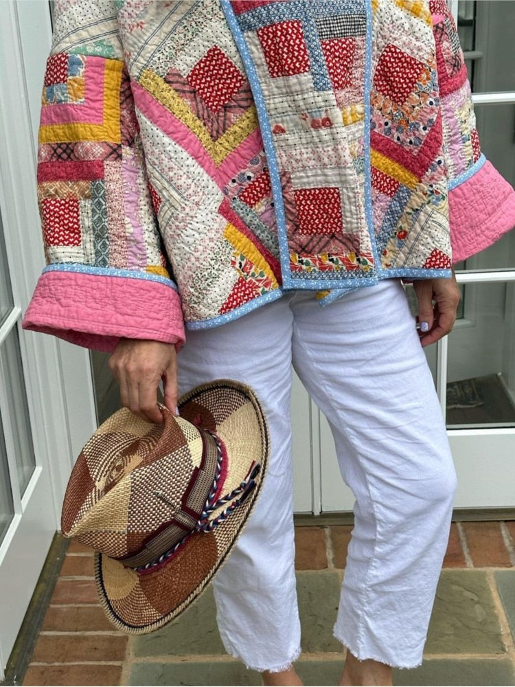 Lillymoda | Beatriz – lässige Patchwork-Steppjacke