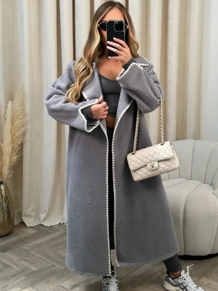 Lillymoda | Alice - Stylischer langer Mantel für Frauen