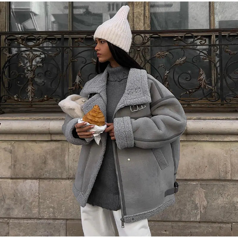 Lillymoda | Charlotte - Weiche Lockere Jacke mit Taschen