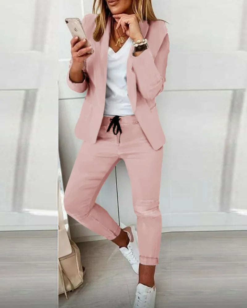 Lillymoda | Julia - Elegantes Business-Outfit-Set für Frauen [Blazer+Hose]