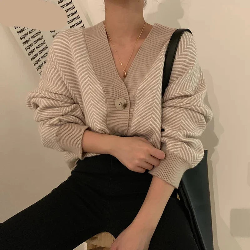 Lillymoda | Addilynn - Weicher Gestreifter Strickpullover