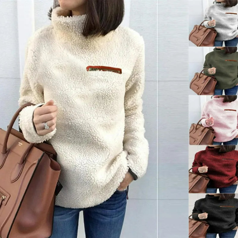 Lillymoda | Amelia - Entspannter Winter-Strickpullover