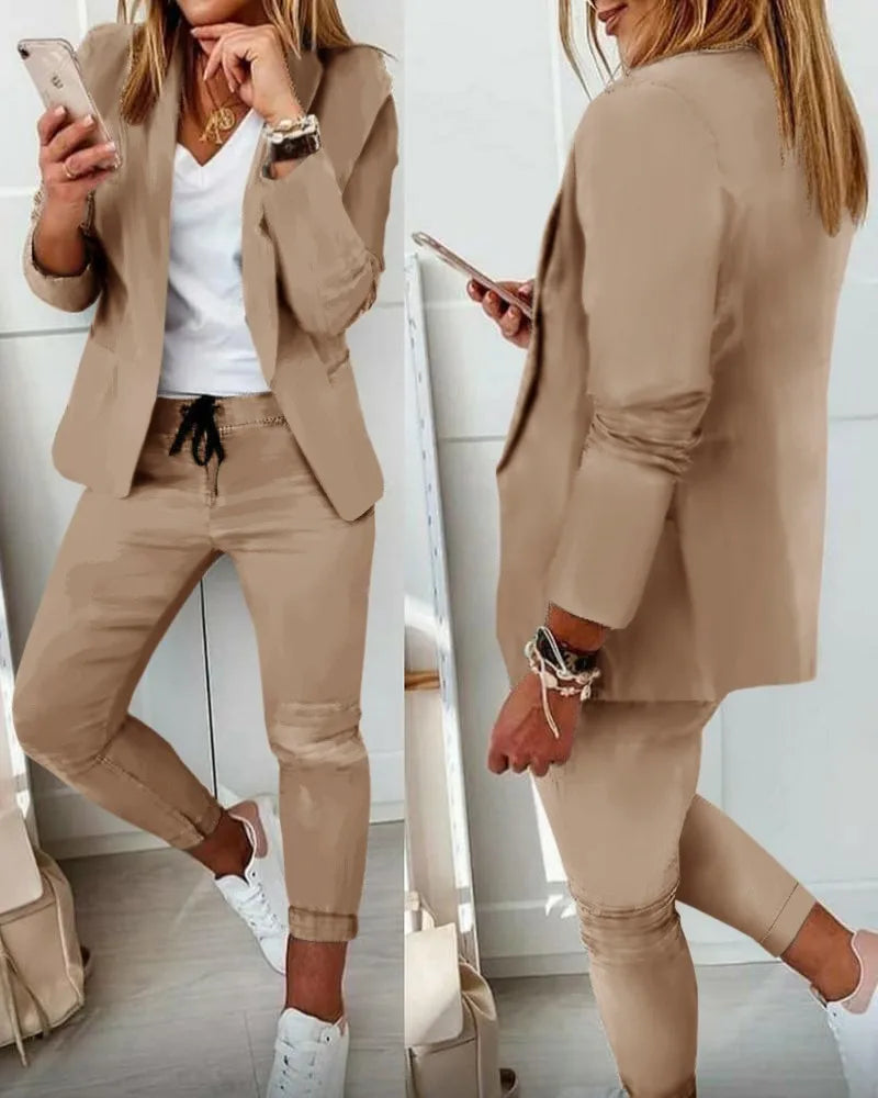 Lillymoda | Julia - Elegantes Business-Outfit-Set für Frauen [Blazer+Hose]