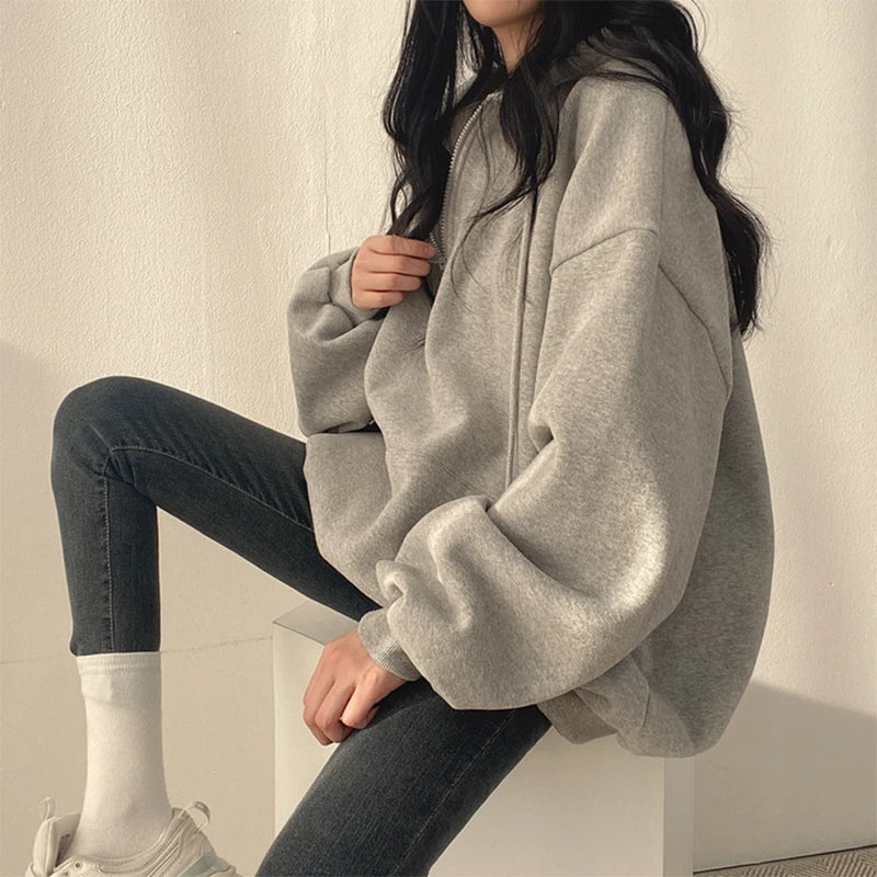 Oversize Hoodie – Lässiger Komfort für jeden Tag in Grau - Madison