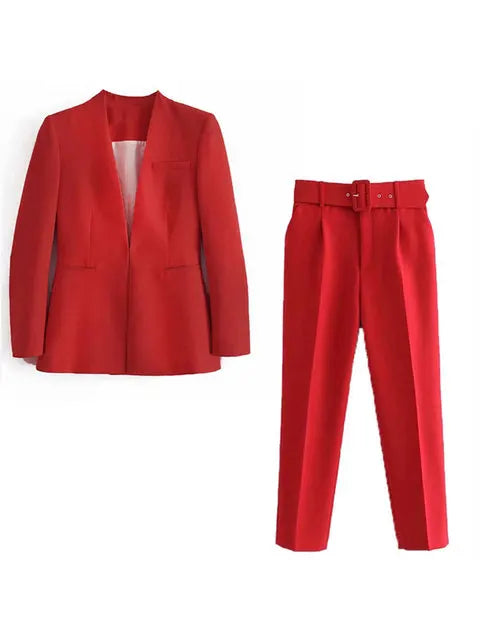 Lillymoda | Chloe - Stilvolles Business-Set für Frauen [Blazer+Hose]