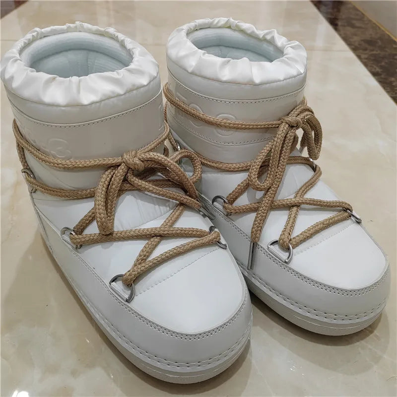 Lillymoda | Bonnie - flauschige schnürstiefel für den winter