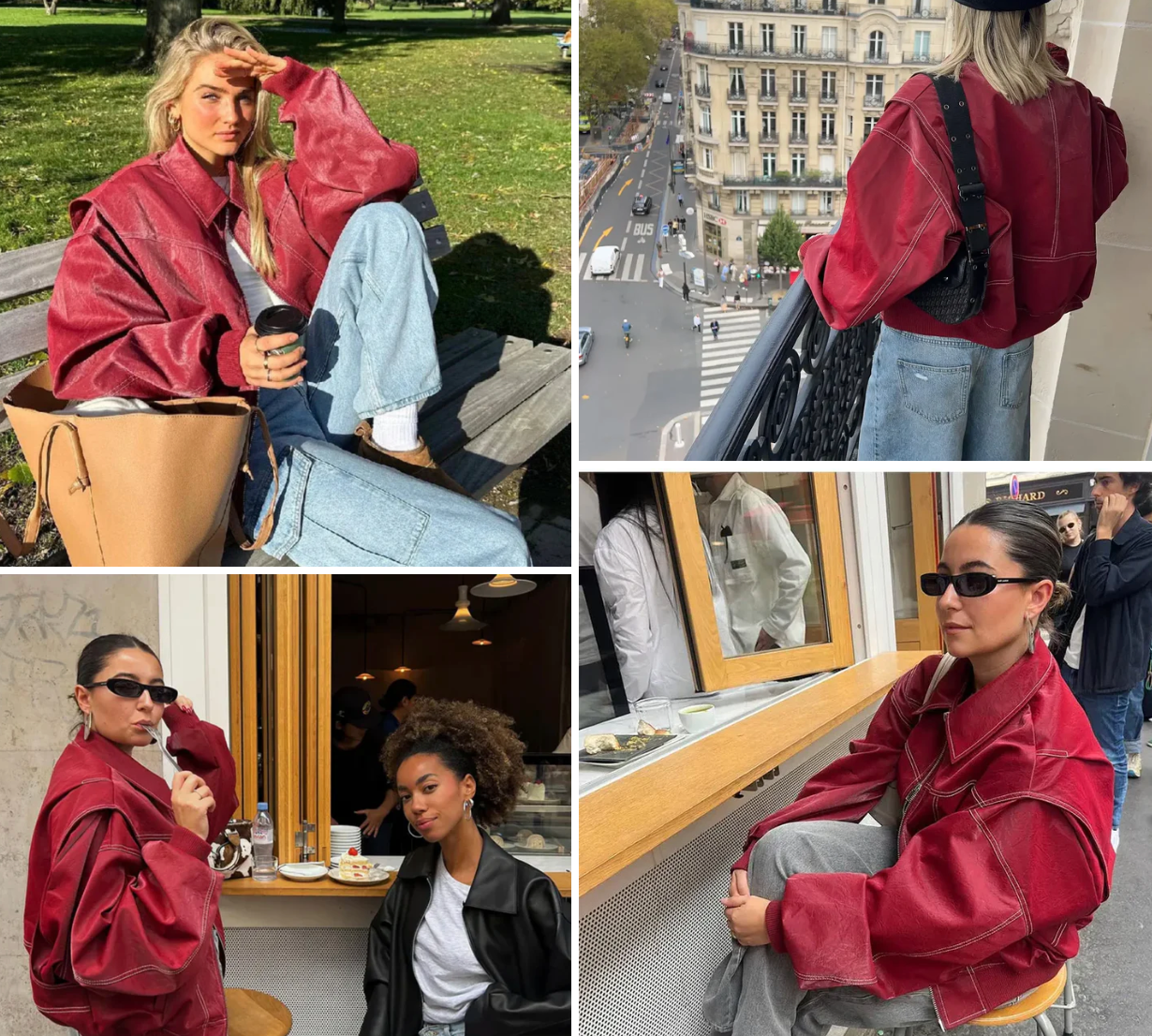 Zara Jacke | Stilvolle Lederjacke mit Umlegekragen und Reißverschluss-Design