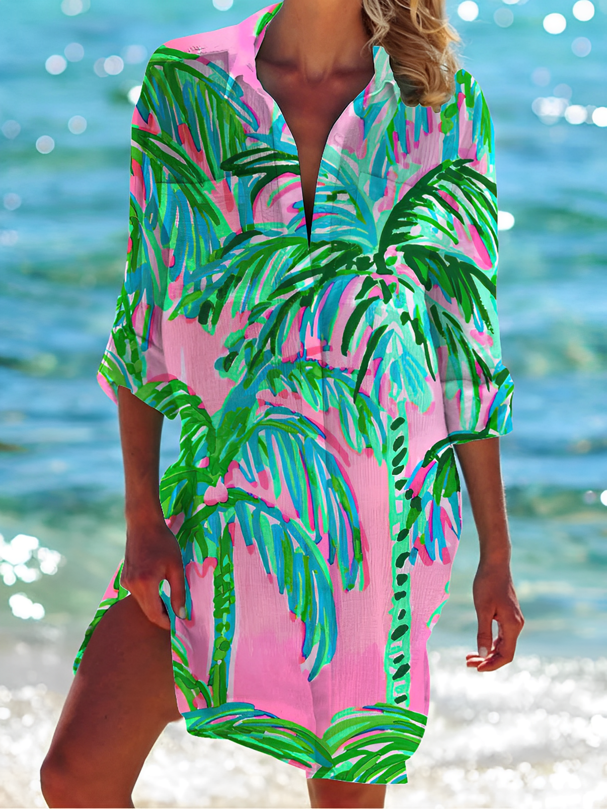 Bluse mit Knopfleiste | Festliche Bluse für Frauen