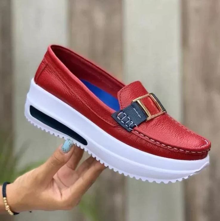 Lillymoda | Blayke - bequeme Halbschuhe mit dickem Absatz