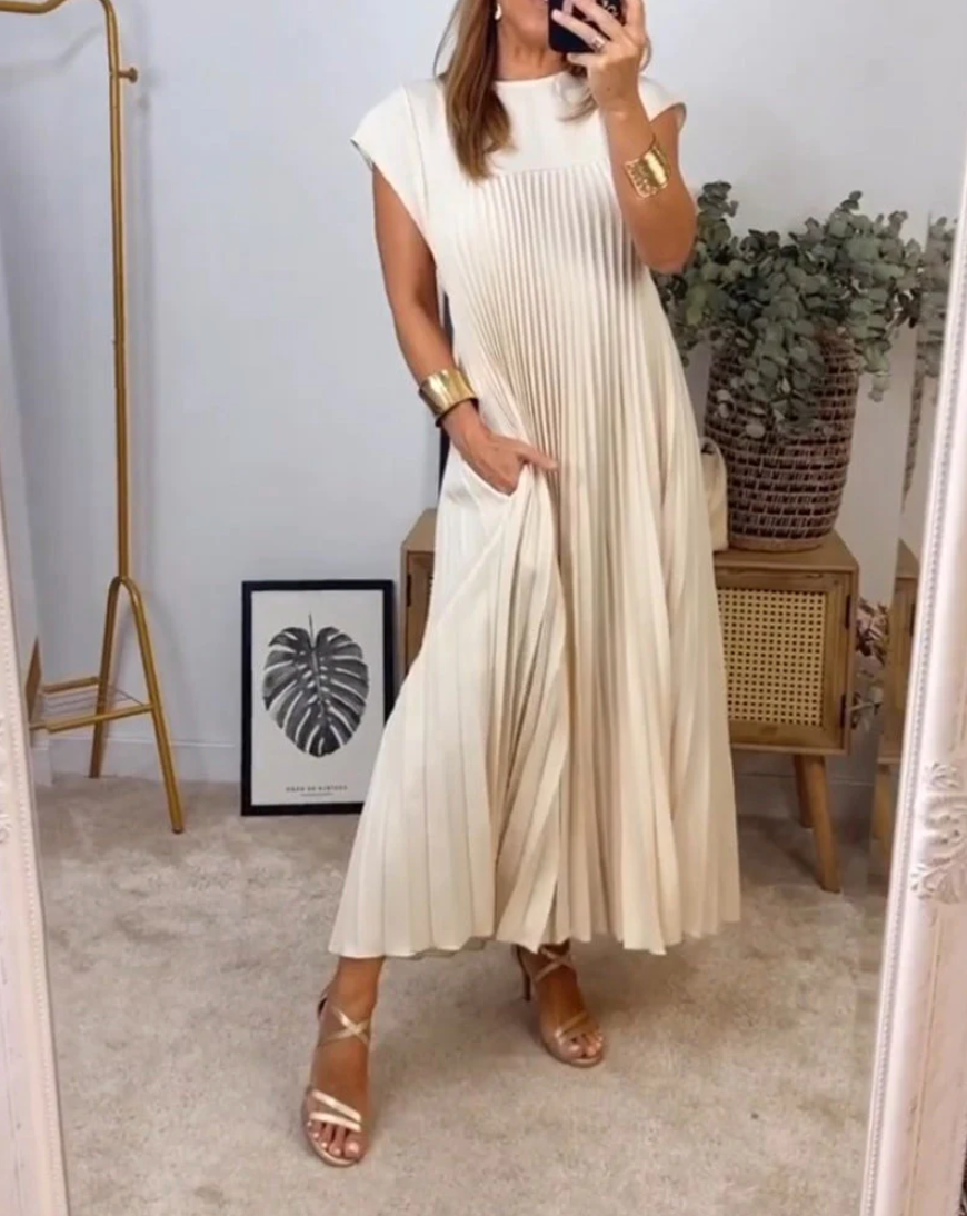 Lillymoda | Carolina - Elegantes Plissee Boho-Kleid