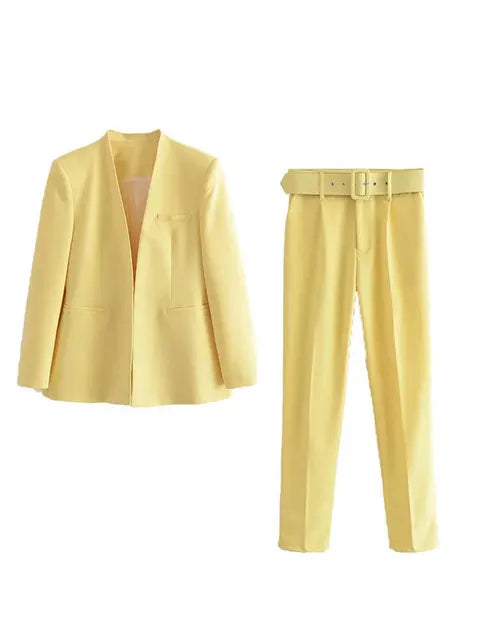 Lillymoda | Chloe - Stilvolles Business-Set für Frauen [Blazer+Hose]