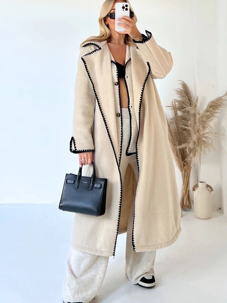 Lillymoda | Alice - Stylischer langer Mantel für Frauen