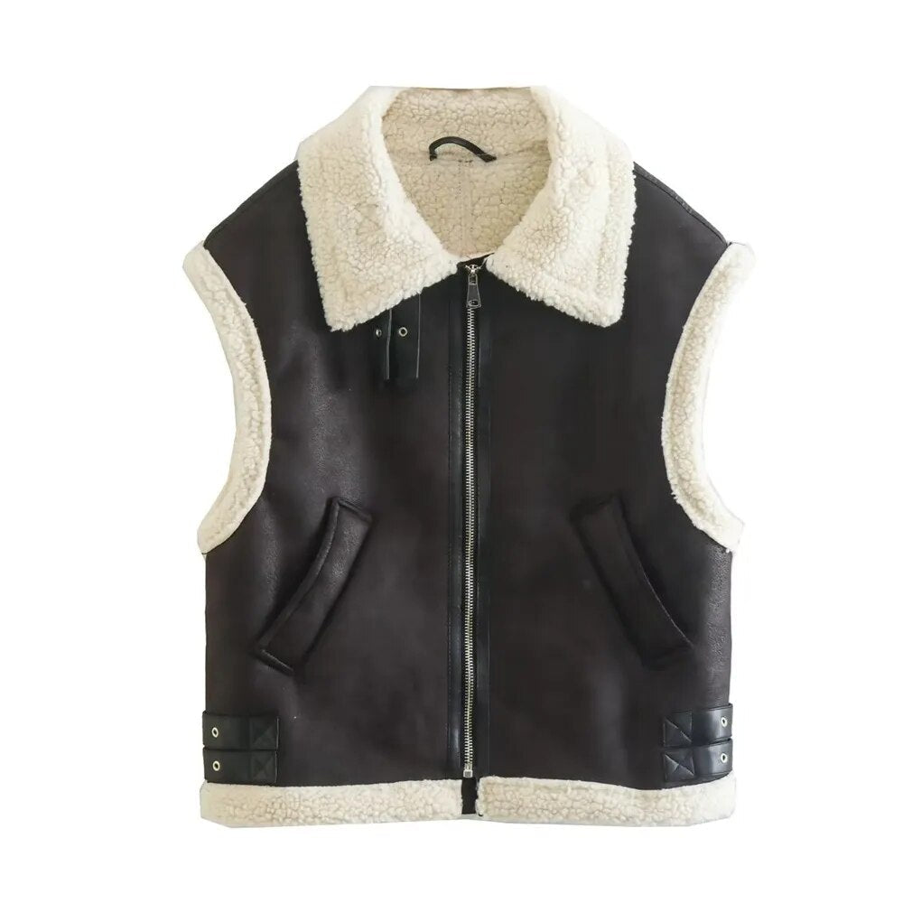 Lillymoda | Chloe - Stylisches Fleece-Tanktop