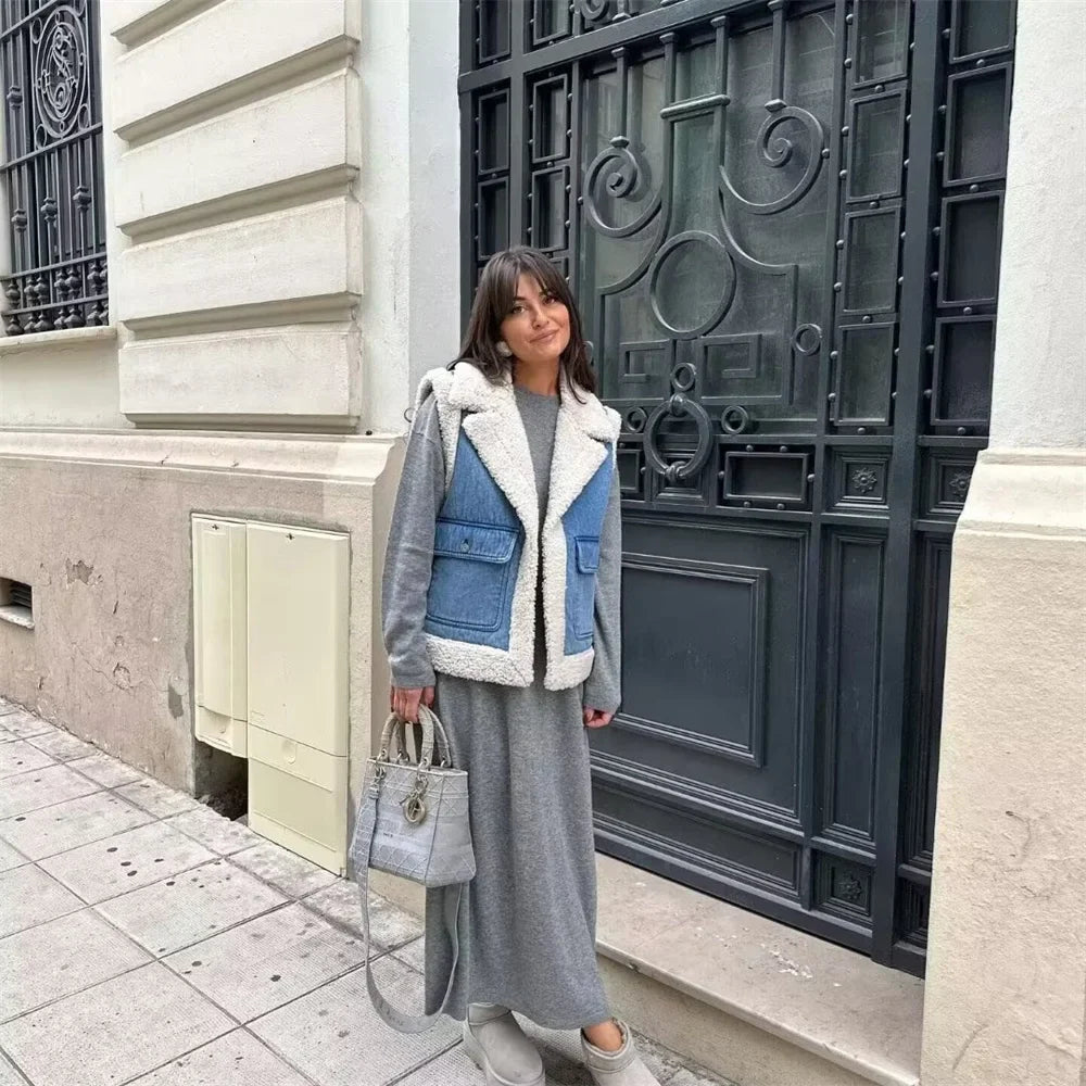 Lillymoda | Jamie - Ärmellose Denim Jacke