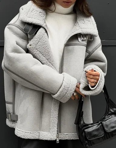 Lillymoda | Charlotte - Weiche Lockere Jacke mit Taschen