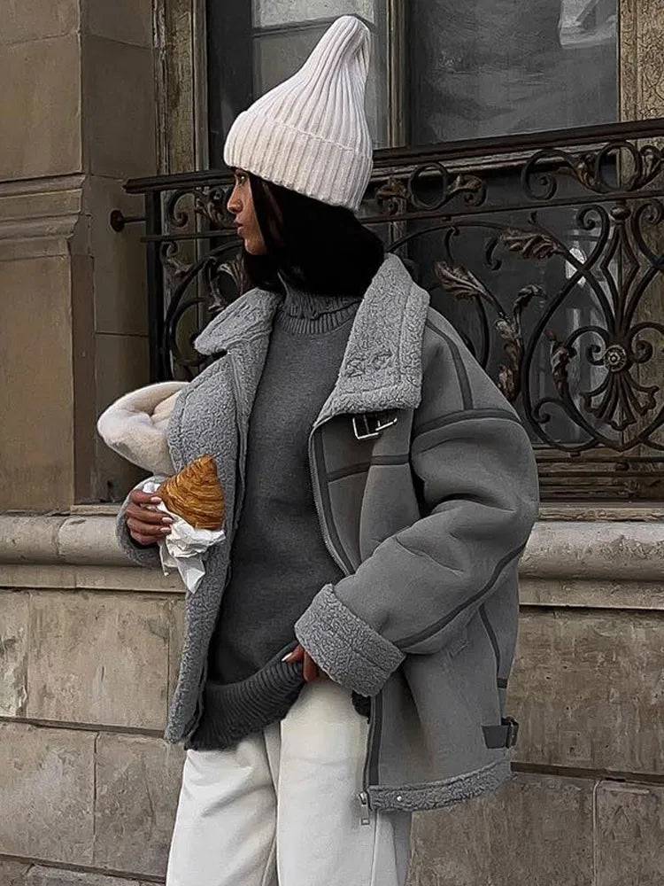 Lillymoda | Charlotte - Weiche Lockere Jacke mit Taschen
