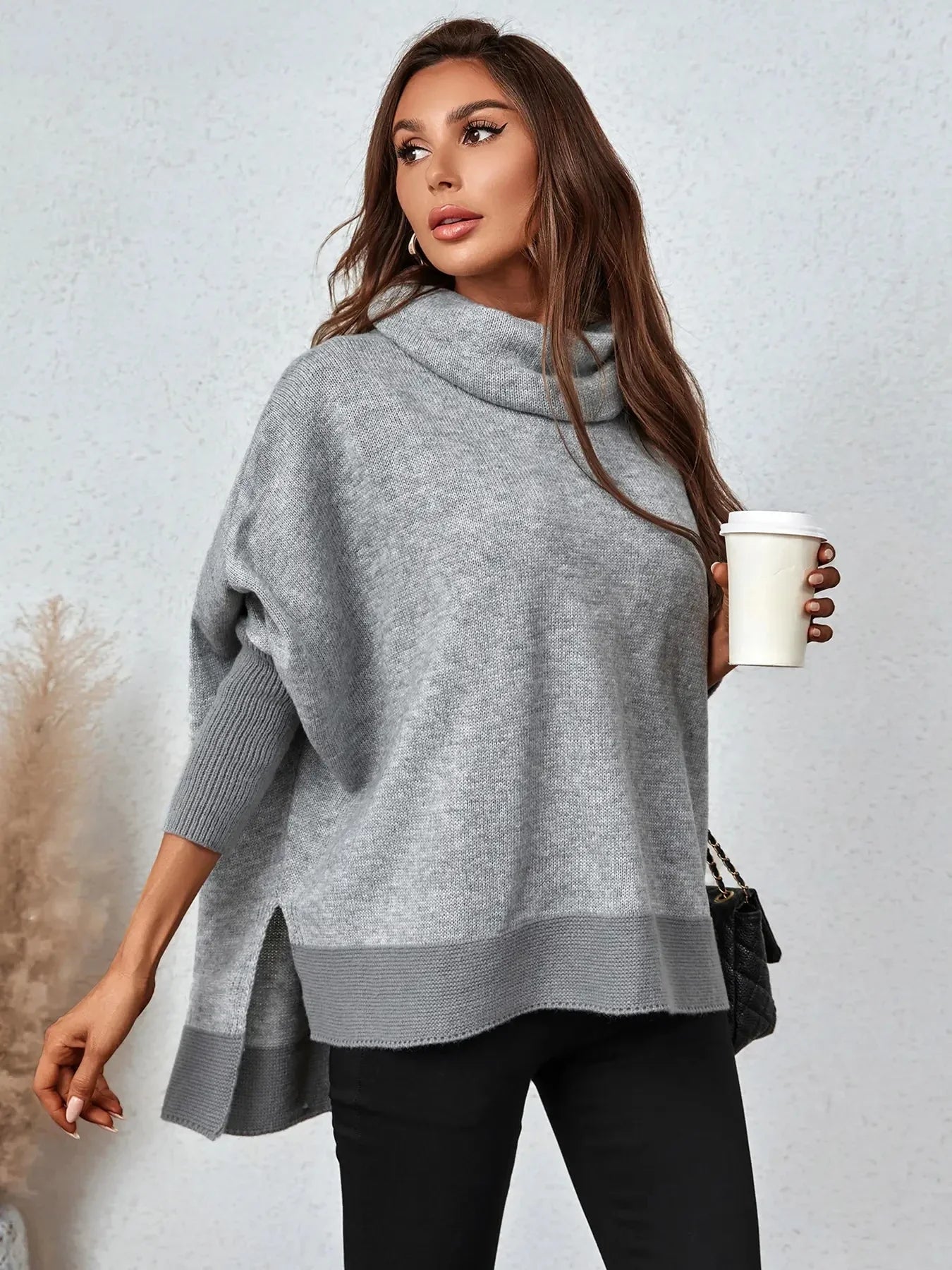 Lillymoda | Belle - Eleganter Rollkragenpullover aus Strick