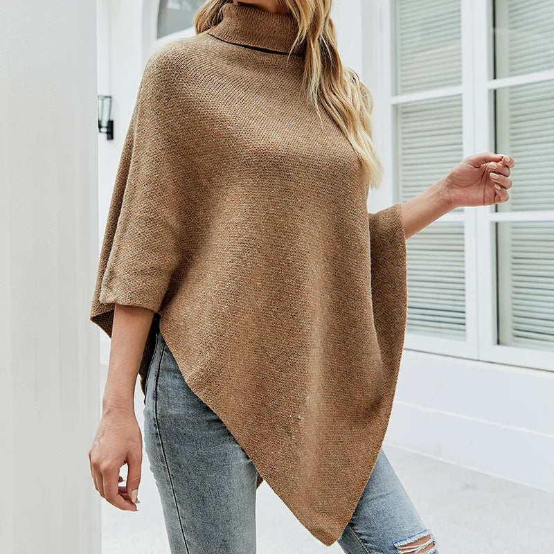 Zinnia - Eleganter Poncho mit asymmetrischen Details