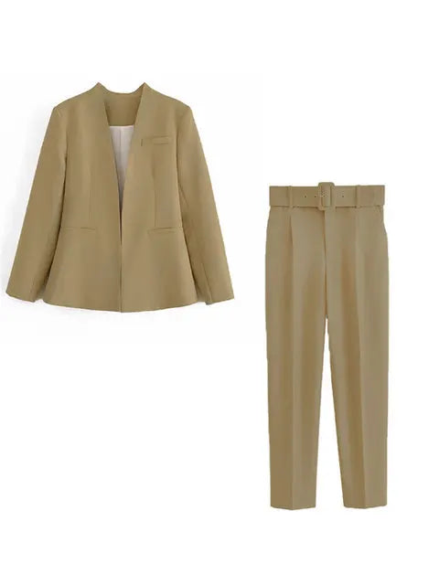 Lillymoda | Chloe - Stilvolles Business-Set für Frauen [Blazer+Hose]