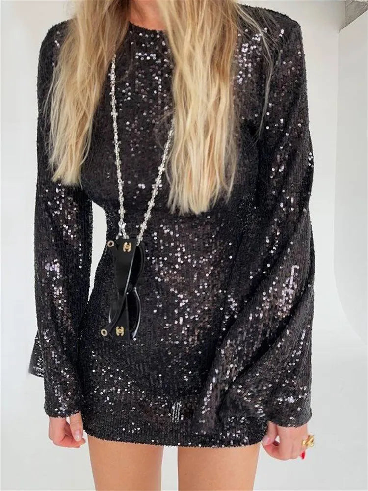 Lillymoda | Aubrey - Glitzerndes Pailletten Partykleid