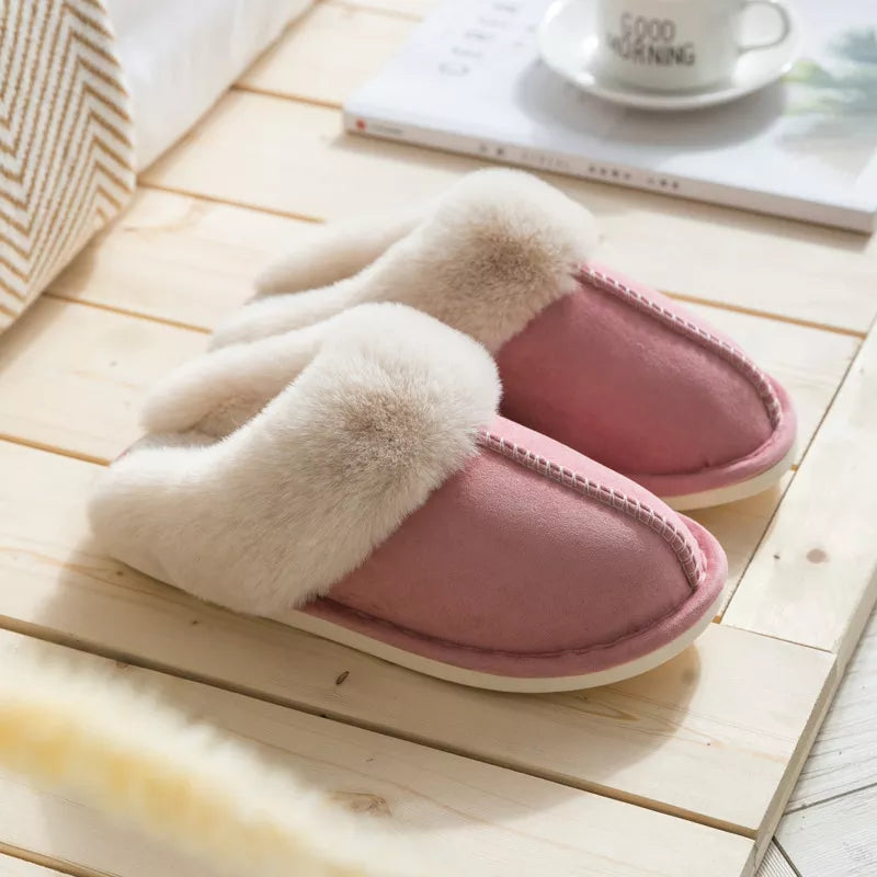 Lillymoda | Hailey - Plüsch Winter Hausschuhe