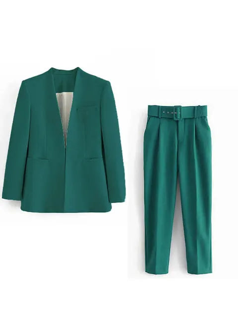 Lillymoda | Chloe - Stilvolles Business-Set für Frauen [Blazer+Hose]