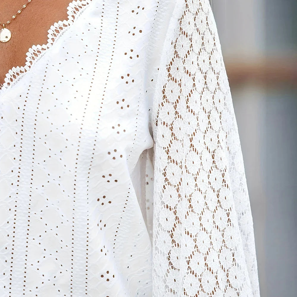 Lillymoda | Kelsey - Stilvolles Vintage Spitzen Top