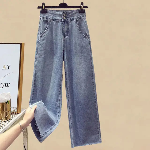 Lillymoda |  Kimberly - Lässiges Streetwear Set [Oberteil, Shirt+Jeans]