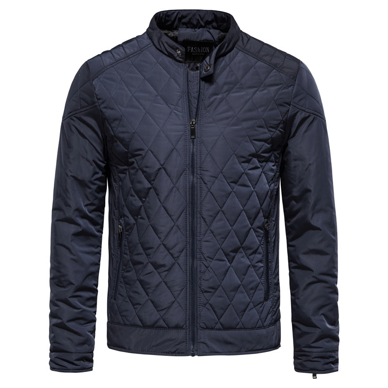 Steppjacke | Mit Reißverschluss | Kariert | Herbstjacke | Herrenjacke