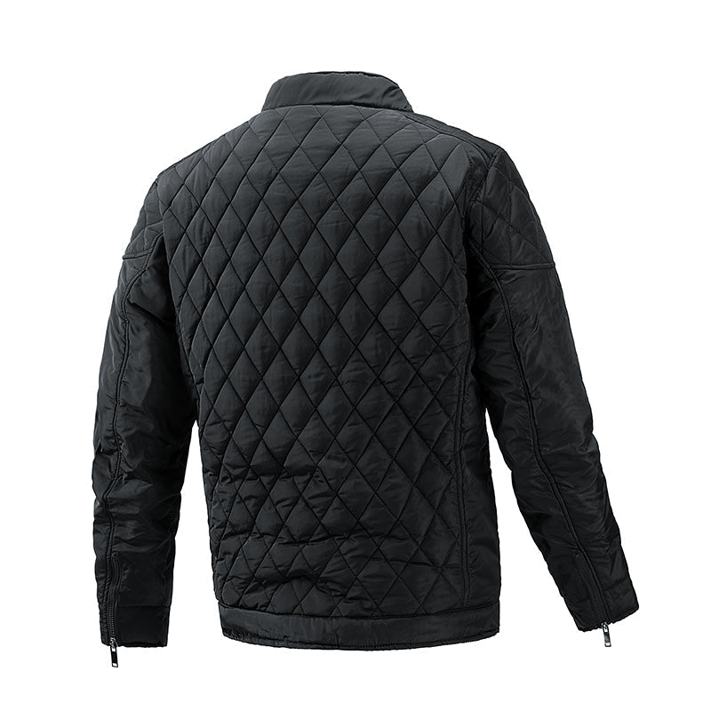 Steppjacke | Mit Reißverschluss | Kariert | Herbstjacke | Herrenjacke
