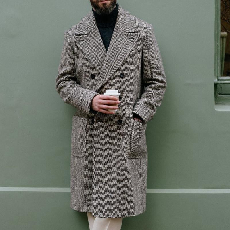 Eleganter, zeitloser, funktionaler Herrenmantel