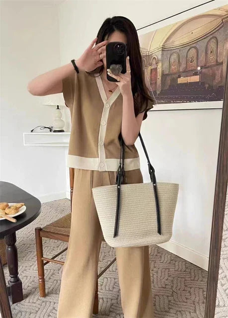 Lillymoda | Camille - Schickes Strickset [Oberteil+Hose]