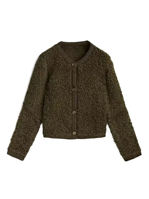 Lillymoda | Ava - Elegante Gestrickte Strickjacke im Vintage-Stil