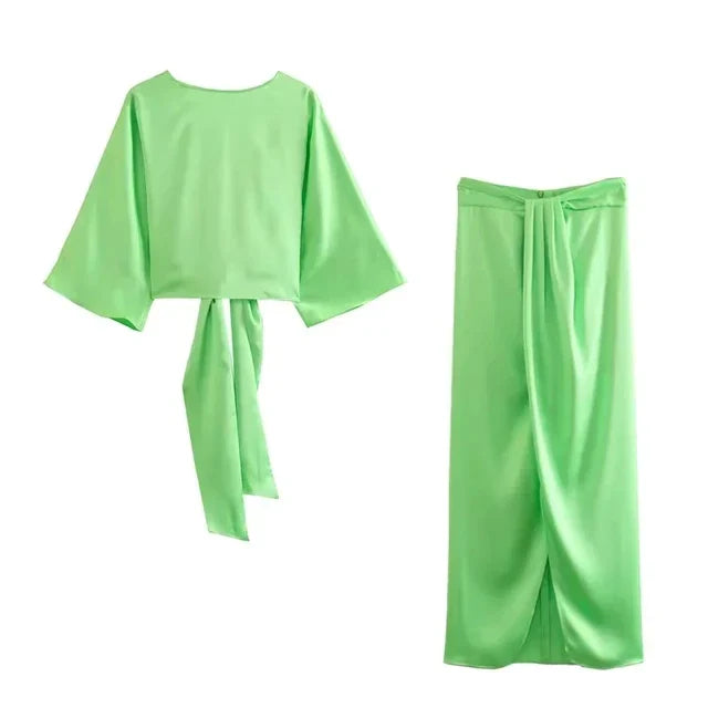 Lillymoda | Daniela - elegantes trendiges Set [Oberteil+Rock]
