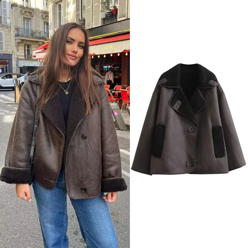 Lillymoda | Emma - Plüschiger Warmer Wintermantel