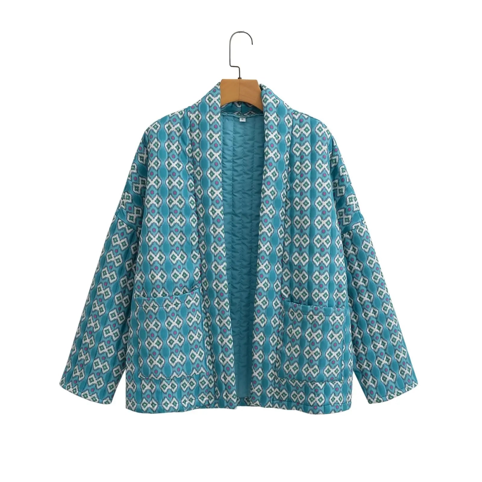 Lillymoda | Gabriella - Vintage bedruckte Strickjacke