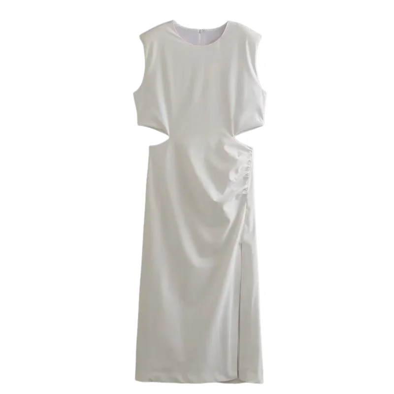 Lillymoda | Briella - elegantes langes Kleid mit Ausschnitt