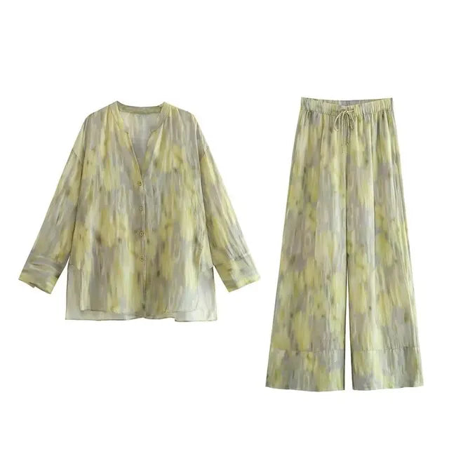 Lillymoda | Blythe - Vintage Tie-Dye Patchwork Set [Oberteil+Hose]