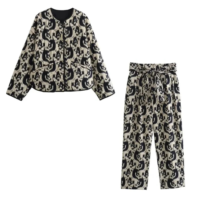Lillymoda | Alayah - Elegantes Warmes Set [Mantel+Hose]