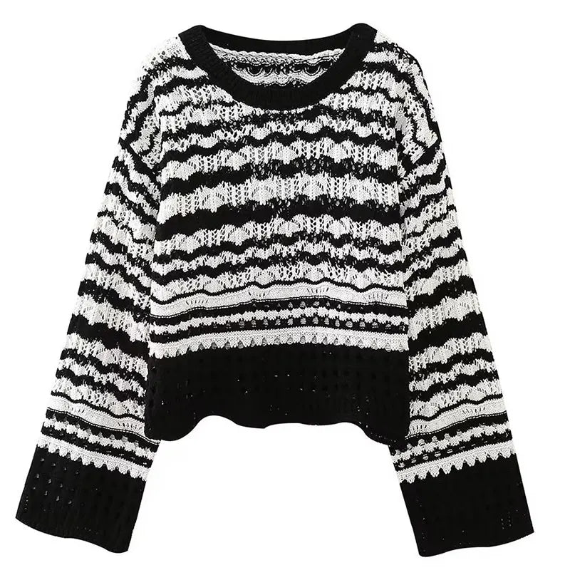 Lillymoda | Emily - Eleganter Gekürzter Strickpullover