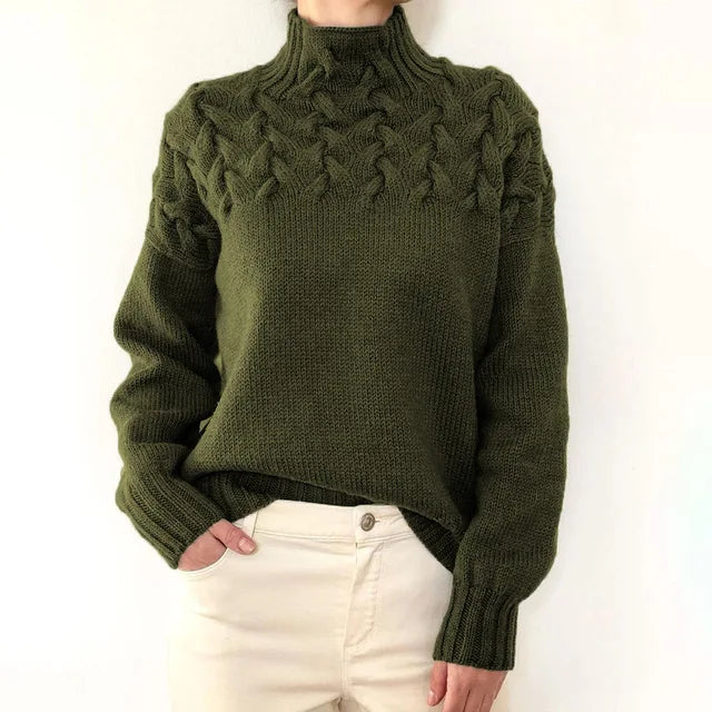 Lillymoda | Charlotte - Strickpullover mit Rollkragen für Frauen
