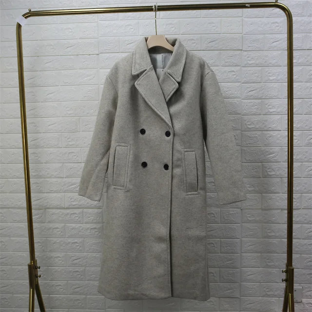 Lillymoda | Brittany - Stilvoller Lockerer Langer Mantel