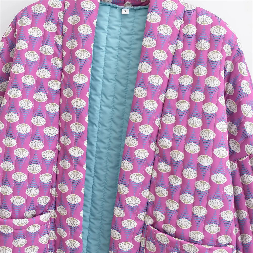 Lillymoda | Georgia - Stylische bedruckte Strickjacke
