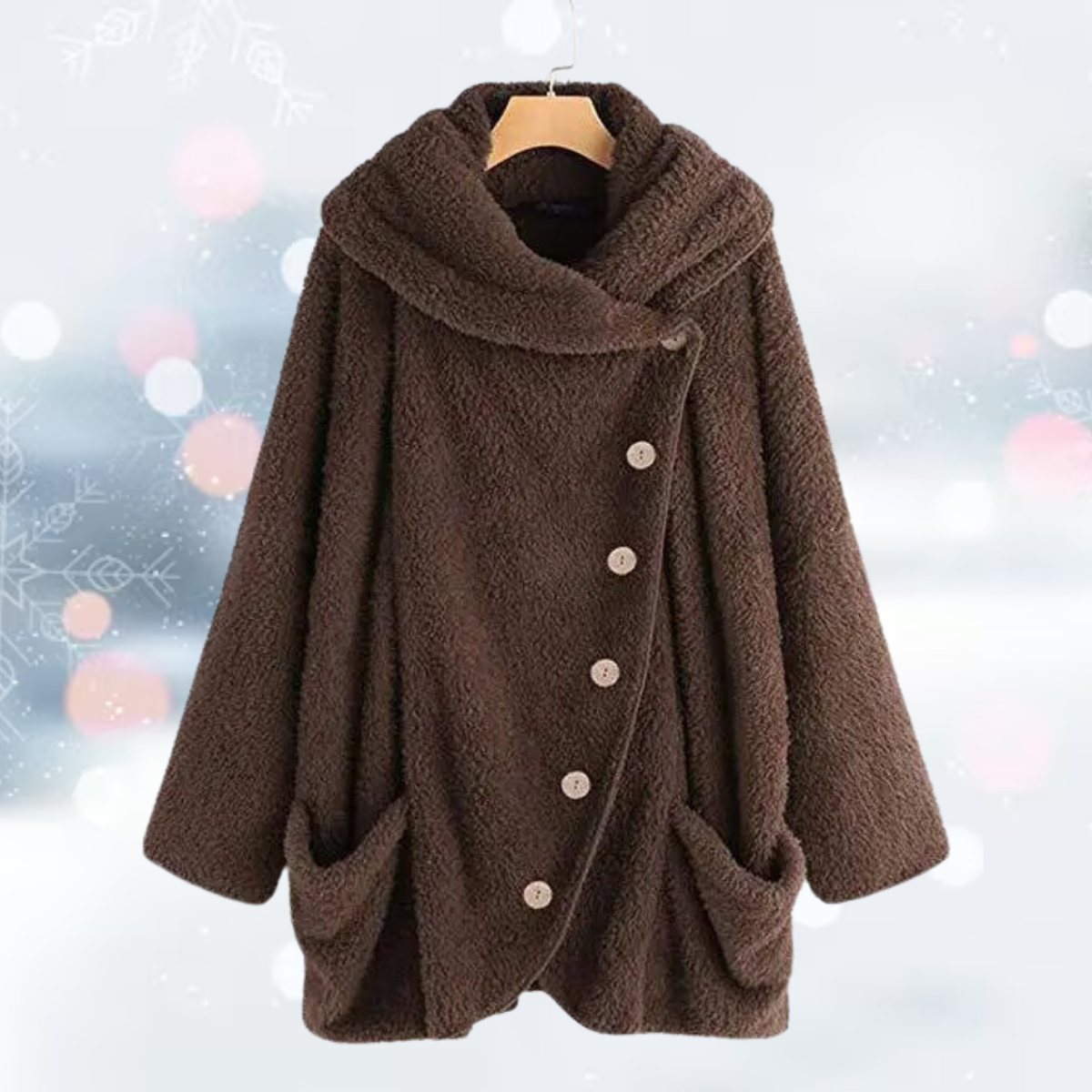 Samtige Plüschjacke: Luxus & Wärme für kalte Tage