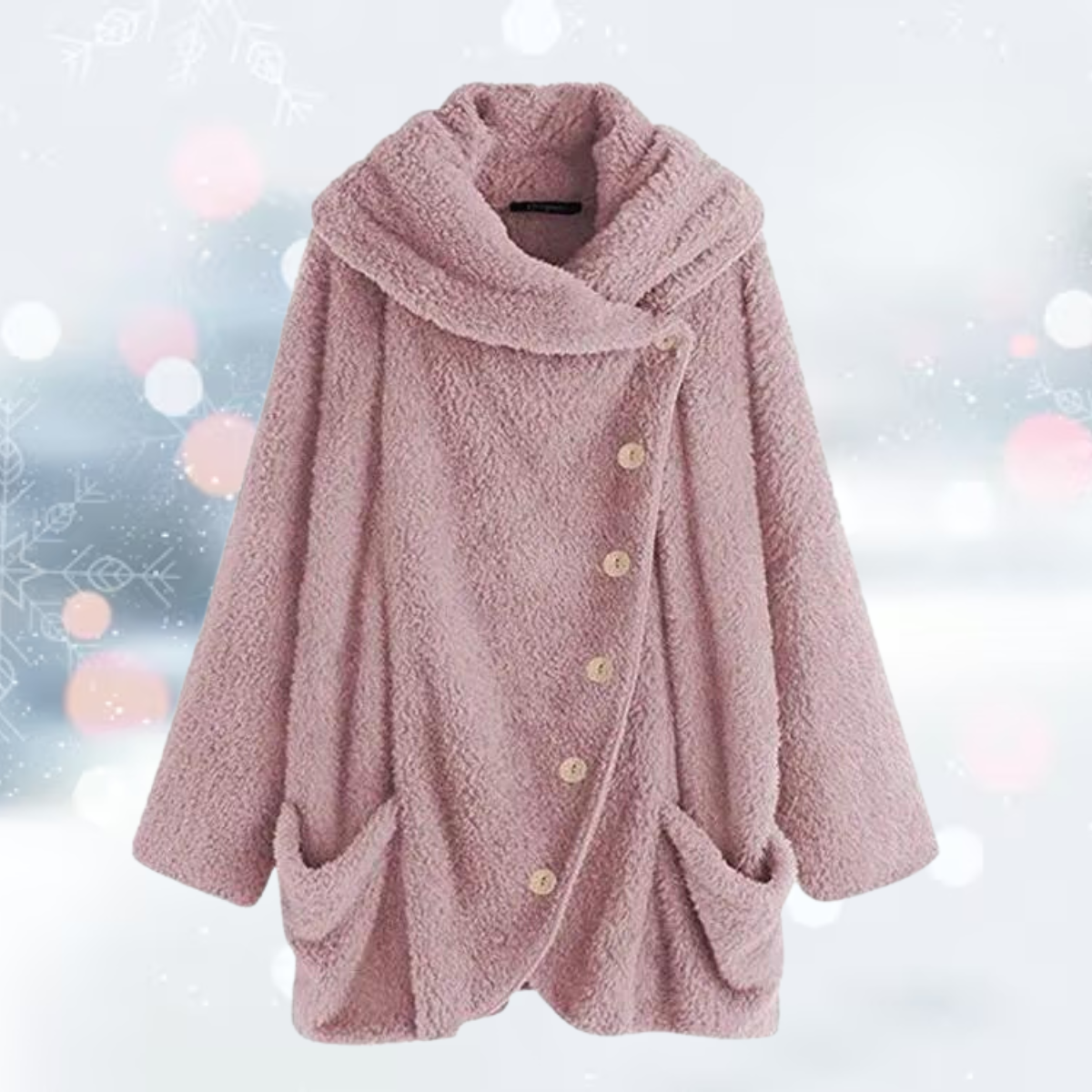 Samtige Plüschjacke: Luxus & Wärme für kalte Tage
