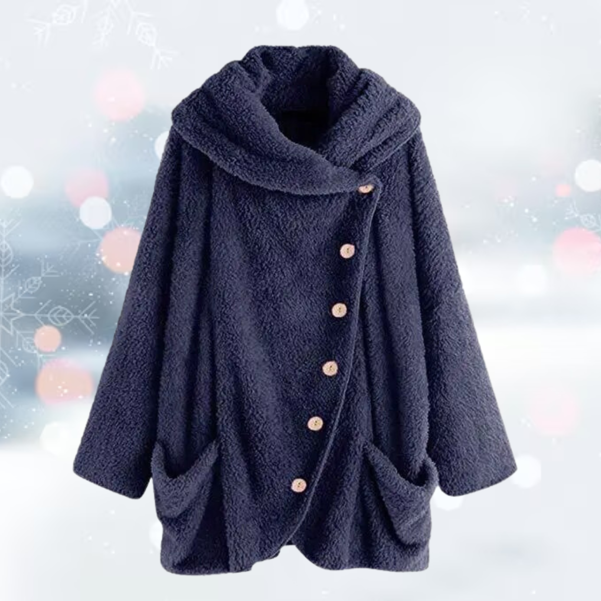 Samtige Plüschjacke: Luxus & Wärme für kalte Tage