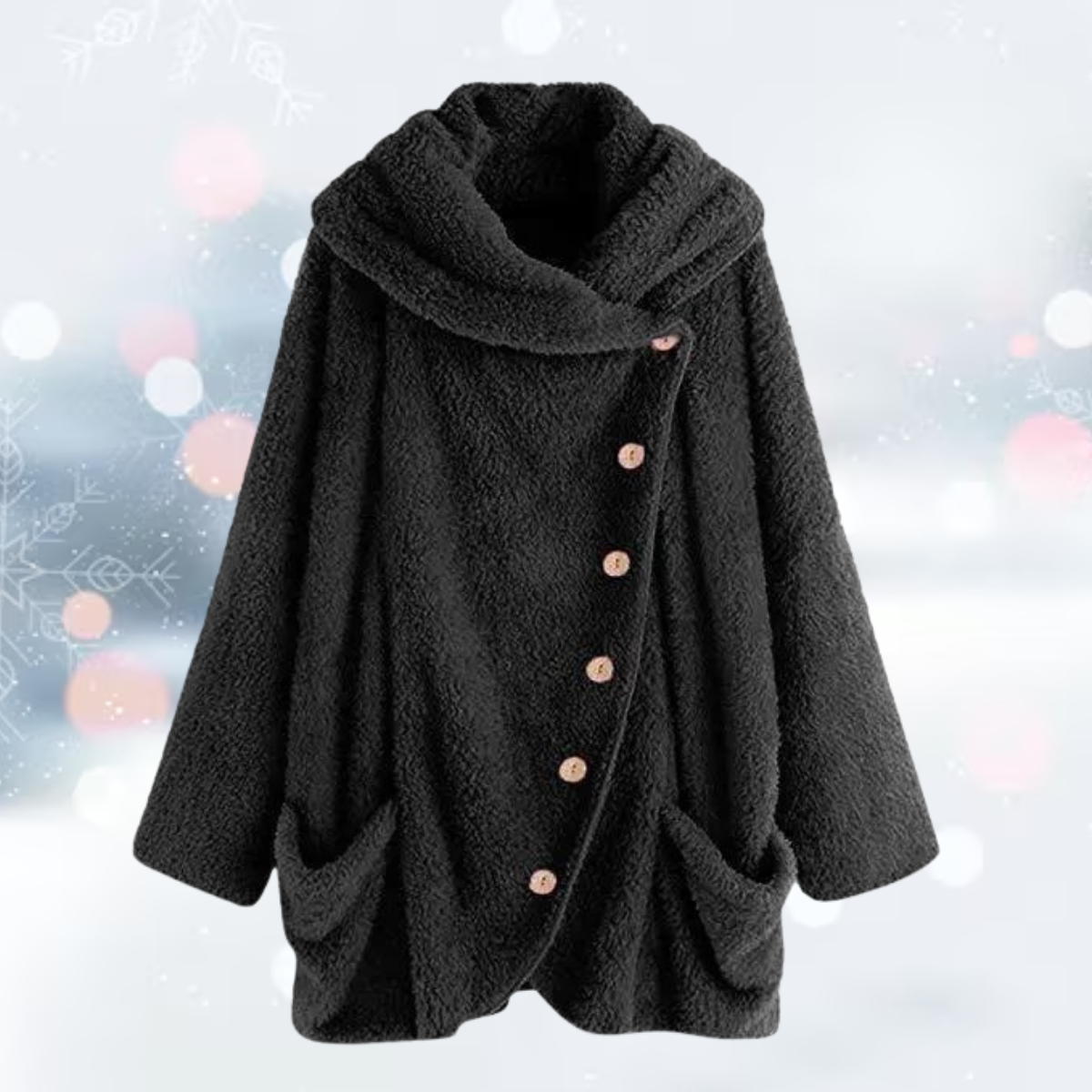 Samtige Plüschjacke: Luxus & Wärme für kalte Tage