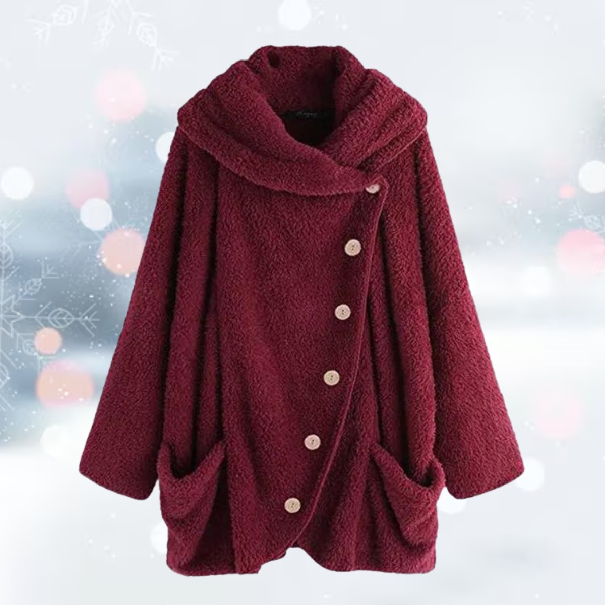 Samtige Plüschjacke: Luxus & Wärme für kalte Tage